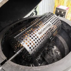 Big Green Egg Ronde Spit Mand, Tumbler Basket Voor Rotisserie -Big Green Egg Winkel big green egg ronde spit mand tumbler basket voor 3