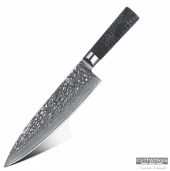 Cuttworxs Flamewood Koksmes Damaststaal VG10