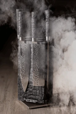 Cuttworxs Flamewood Koksmes Damaststaal VG10 -Big Green Egg Winkel cuttworxs flamewood koksmes damaststaal vg10 4