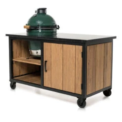 Fraaii Buitenkeukens Stalen Tafel Fraké Storage Met Granieten Werkblad 144 X 70 X 86 -Big Green Egg Winkel fraaii buitenkeukens stalen tafel frake storage me 1