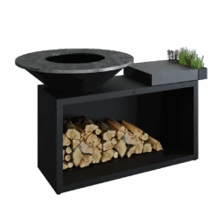 Ofyr Island Black 85 -100 Teak Hout En Donker Grijs Keramiek 9 Ofyr Island Black 85 -100 Teak Hout En Donker Grijs Keramiek -Big Green Egg Winkel ofyr island black 85 100 teak hout en donker grijs 3