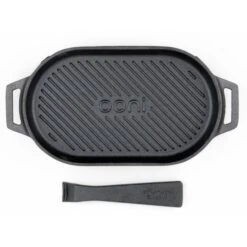 Ooni Gietijzeren Grizzler Pan Met Afneembare Greep En Houten Bord 10 Ooni Gietijzeren Grizzler Pan Met Afneembare Greep En Houten Bord -Big Green Egg Winkel ooni gietijzeren grizzler pan met afneembare greep 3