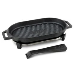 Ooni Gietijzeren Grizzler Pan Met Afneembare Greep En Houten Bord 11 Ooni Gietijzeren Grizzler Pan Met Afneembare Greep En Houten Bord -Big Green Egg Winkel ooni gietijzeren grizzler pan met afneembare greep 4