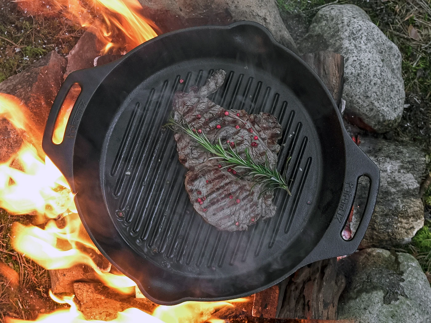 Petromax Gietijzeren Grill Skillet Met 2 Handvatten 5 Petromax Gietijzeren Grill Skillet Met 2 Handvatten - Afbeelding 3