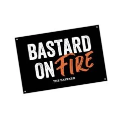 The Bastard Man Cave Plate Bastard On Fire