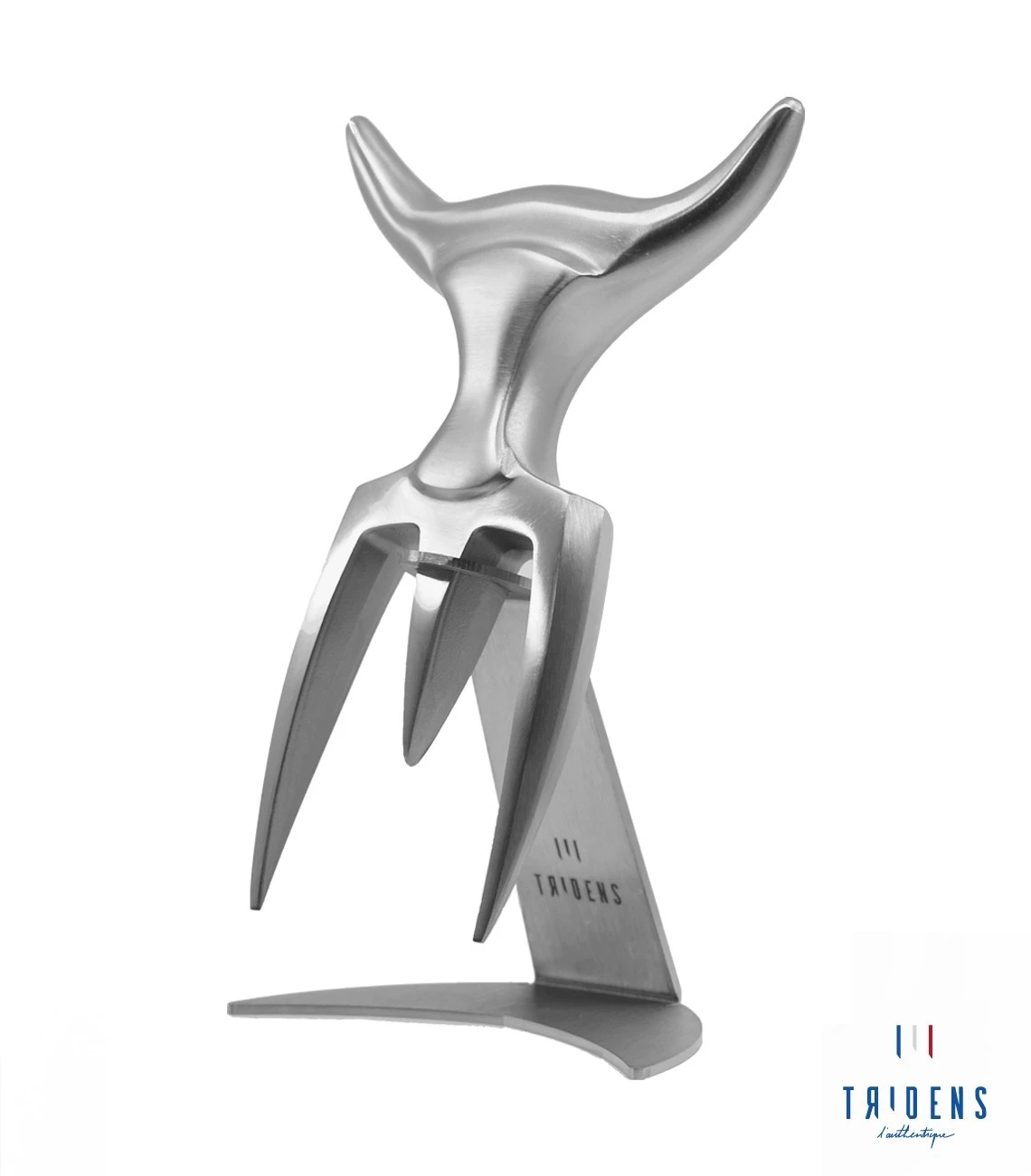 Tridens Brushed Fork In Stainless Steel Holder 3 Tridens Brushed Fork In Stainless Steel Holder